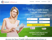 Tablet Screenshot of nationalcreditreport.com